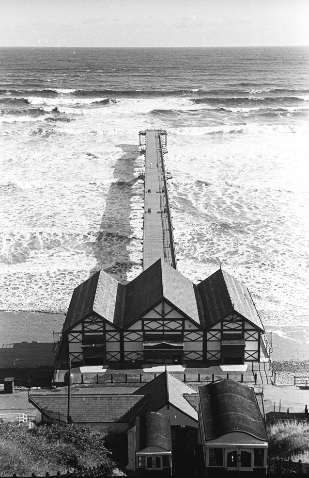 Saltburn lift and pier Photograph by David Eadington ©2021 David Eadington. Contact dave@eadington.co.uk