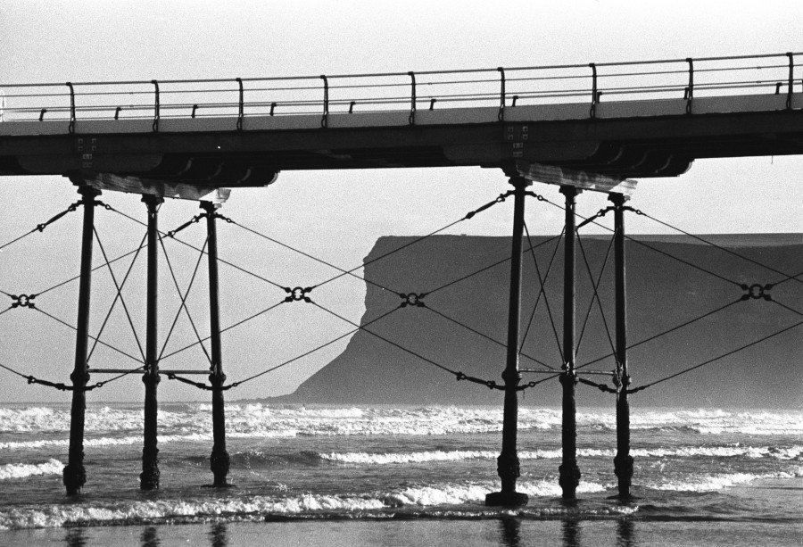 Pier Legs Saltburn Photograph by David Eadington ©2025 David Eadington. Contact dave@eadington.co.uk