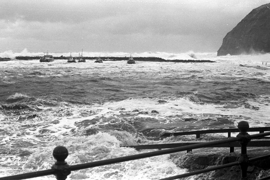 Rough Sea at Staithes Photograph by David Eadington ©2025 David Eadington. Contact dave@eadington.co.uk